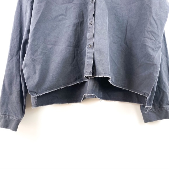 XL Good Luck Gem Gray Button-Down Shirt - Picture 2 of 7